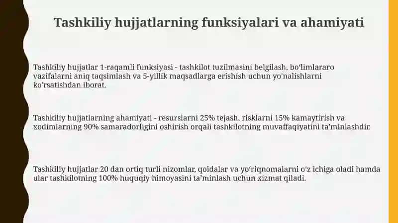 Tashkiliy hujjatlar 3
