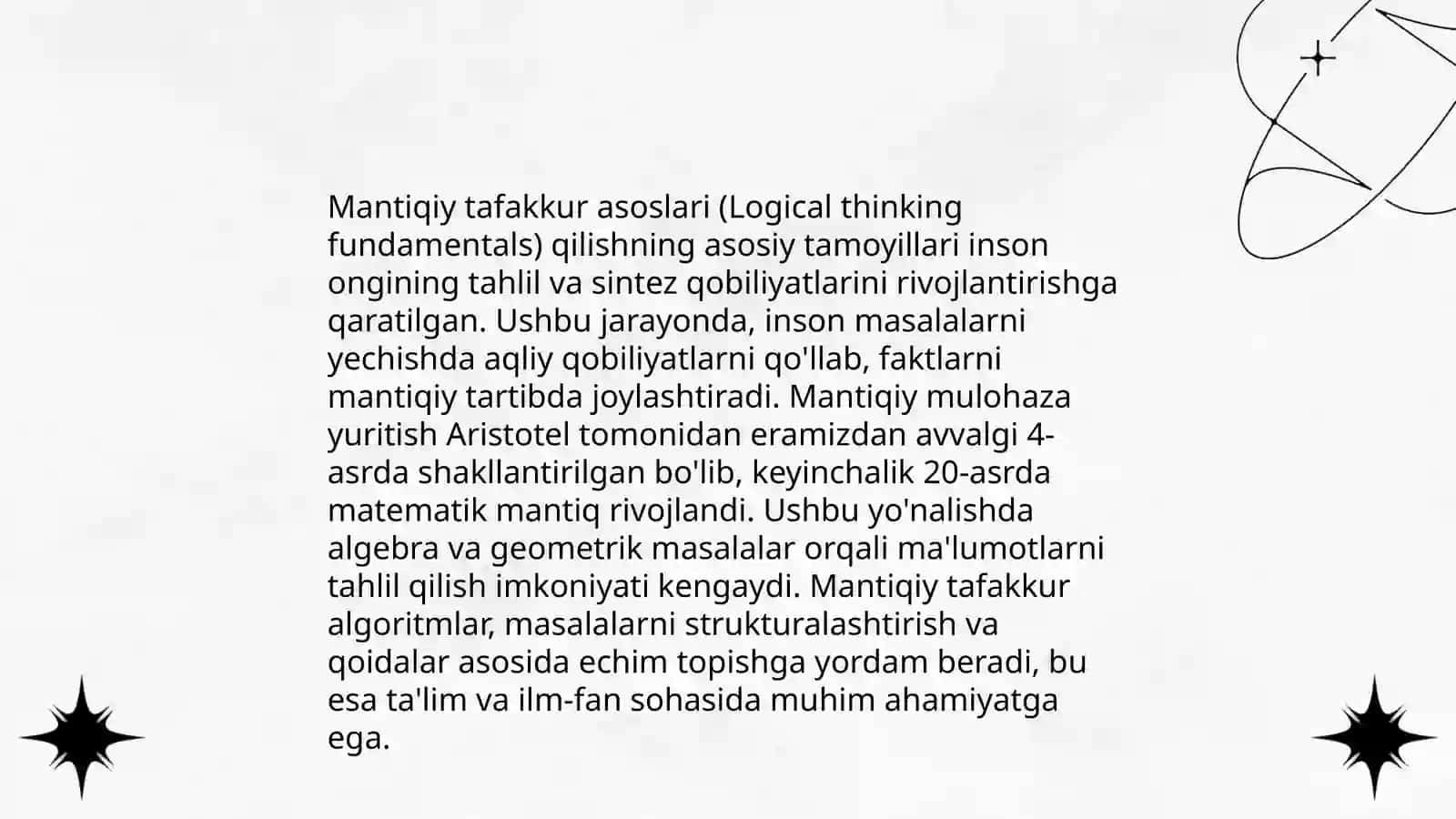 Mantiqiy tafakkur asoslari 3