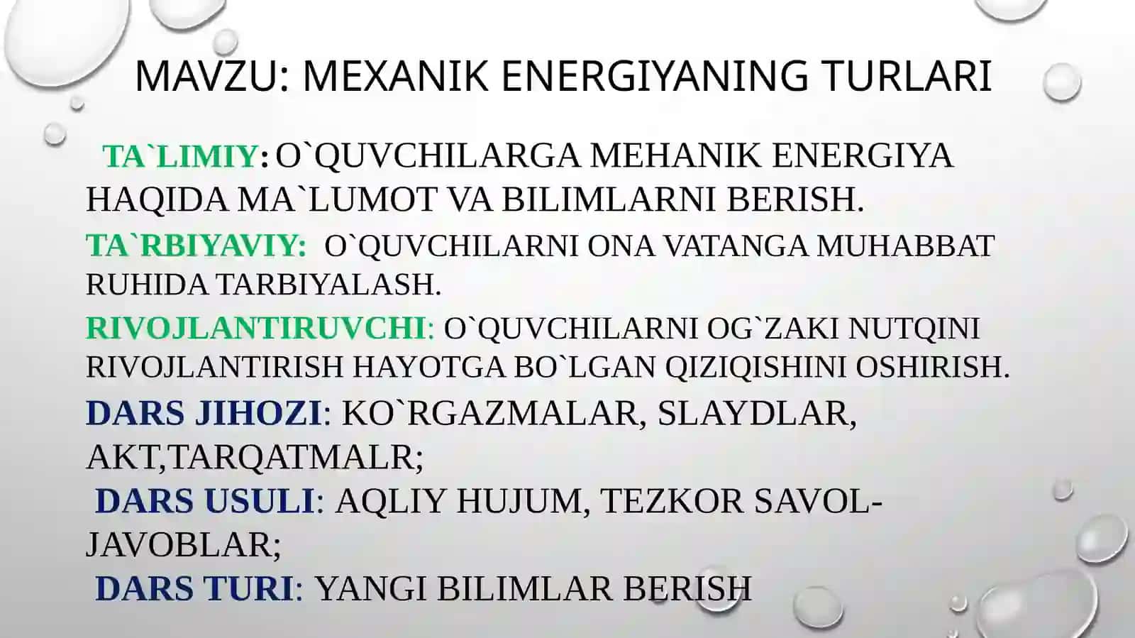 OCHIQ DARS TAQDIMOTI 3