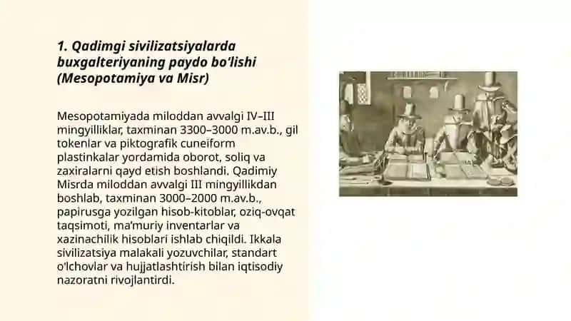 Buxgalteriya hisobining tarixiy rivojlanishi 3