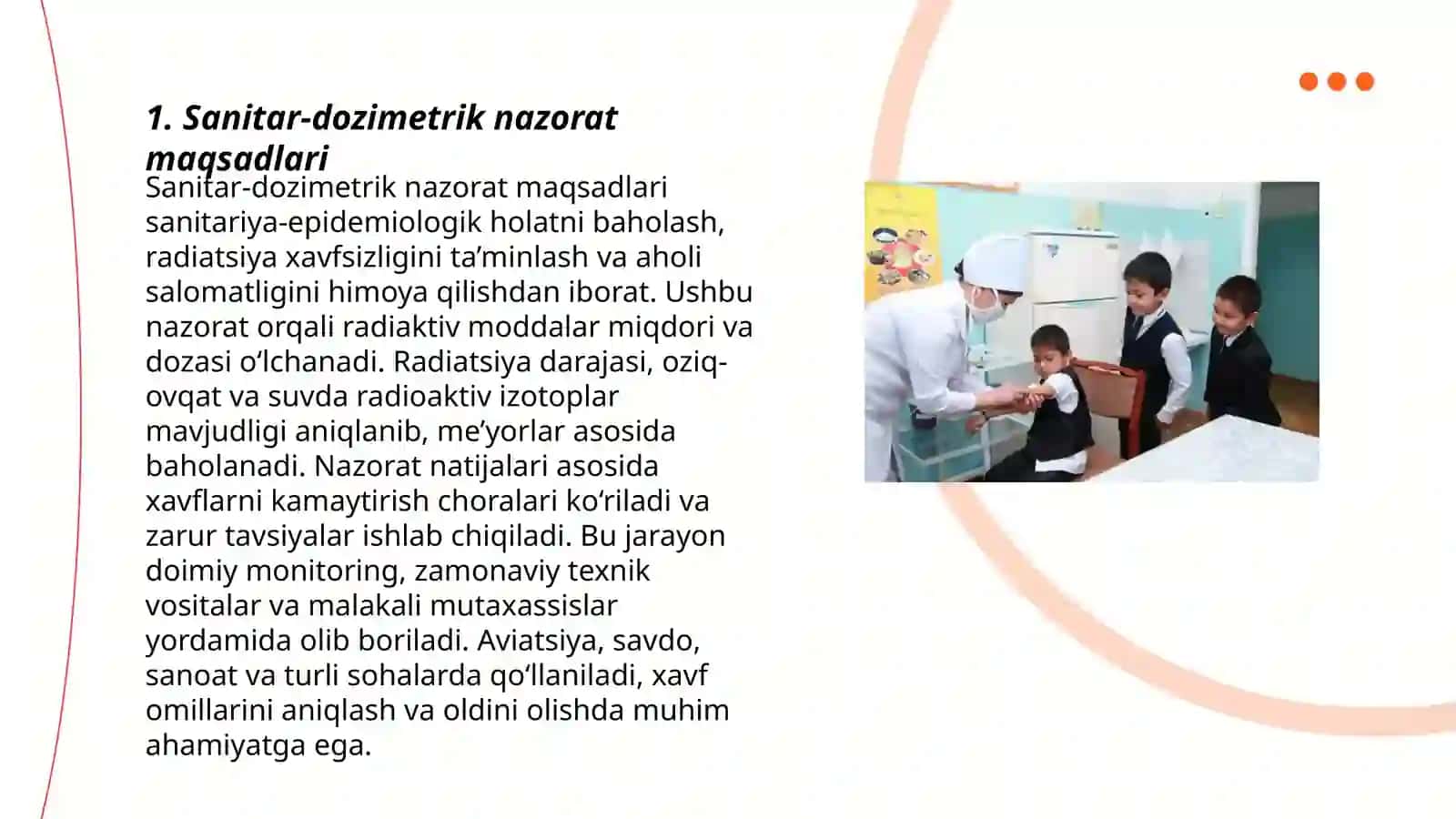 Sanitar-dozimetrik nazorat haqida tushuncha 3