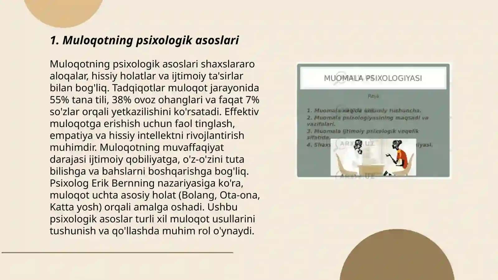 Muloqotning psixologik asoslari 3