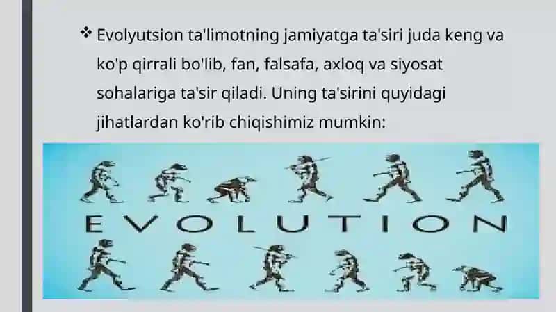 Evolyutsiya va jamiyat. Evolyutsiya nazariyasining muammoli masalalari 3