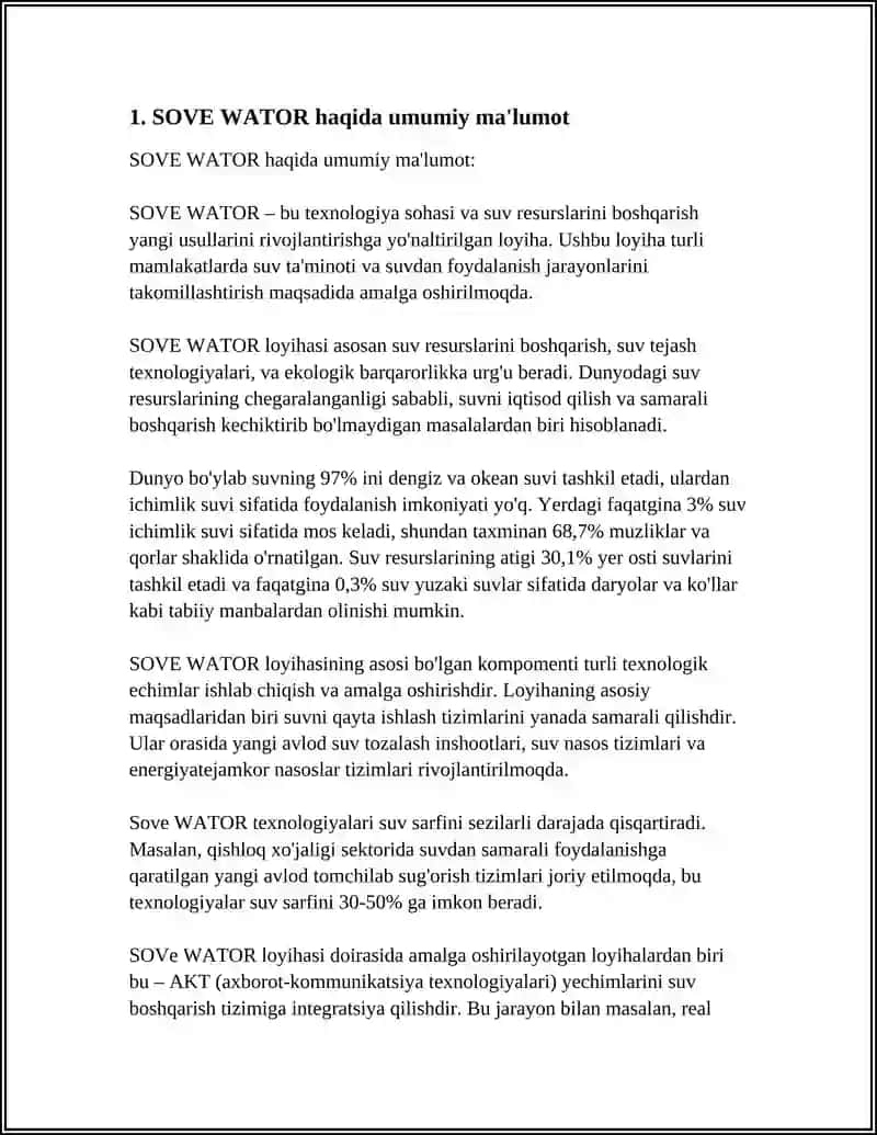 SOVE WATOR 3