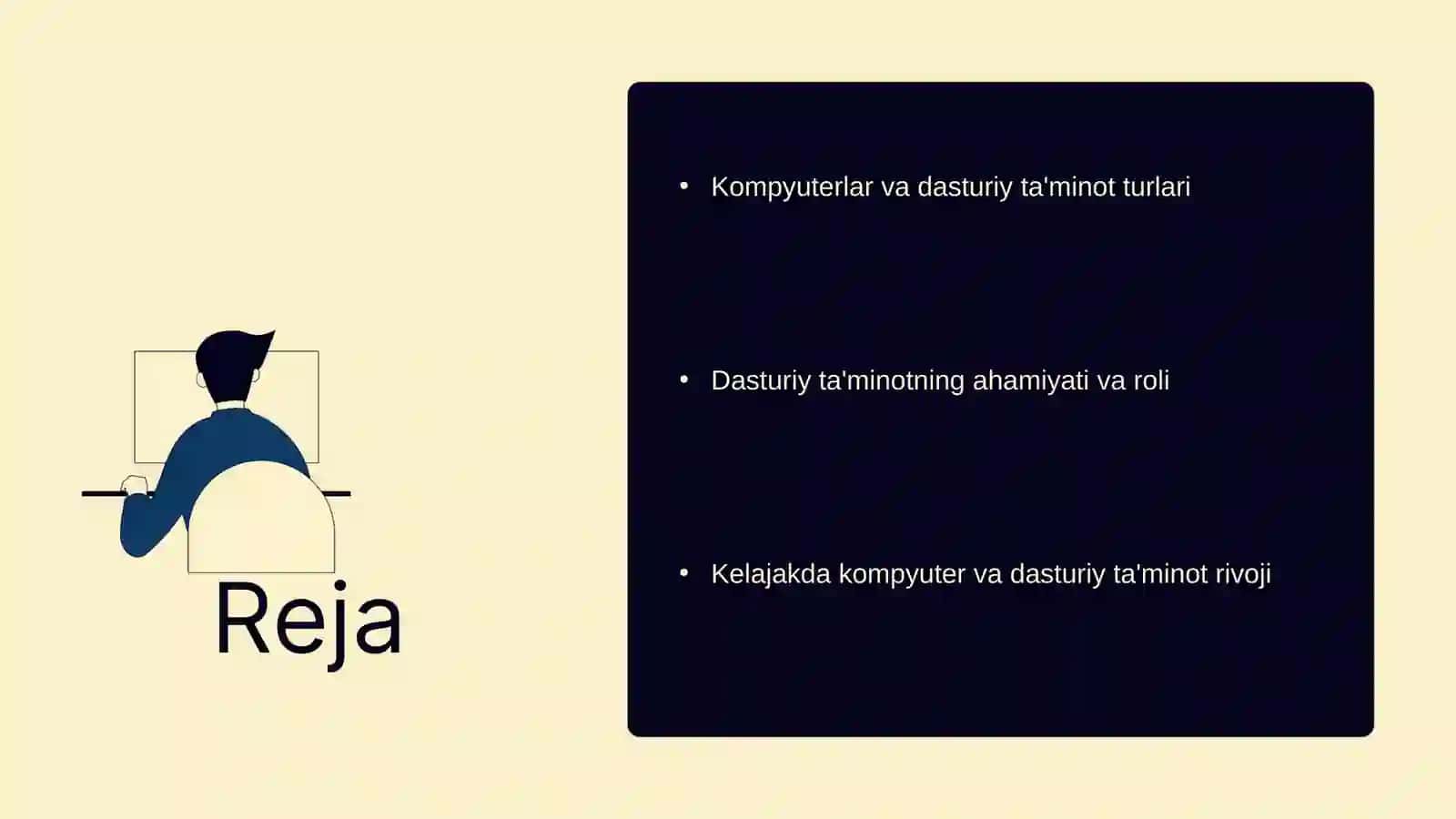 Kompyuter va uning dasturiy ta'minoti 3