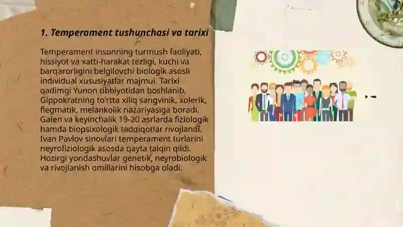 Psixologiya: Temperament va uning nazariyalari 3