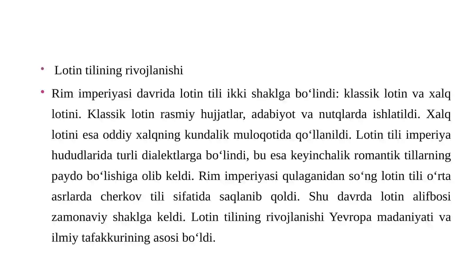 Lotin tili tarixi 3