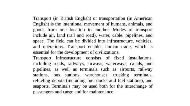 Transport Infrastructure 3