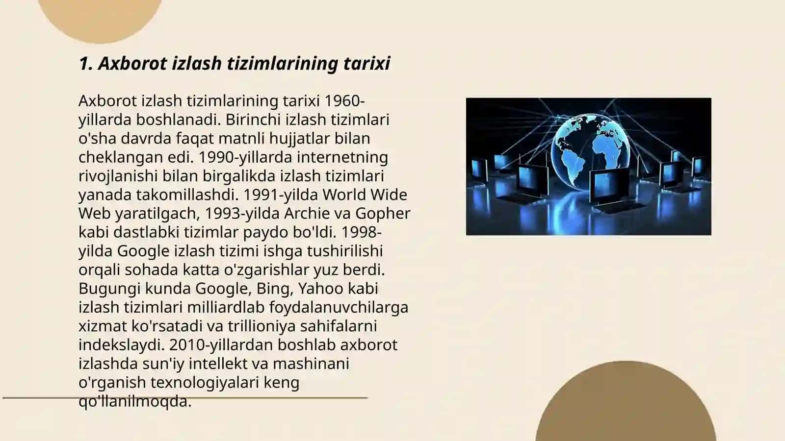 Axborot izlash tizimlari va ulardan foydalanish 3