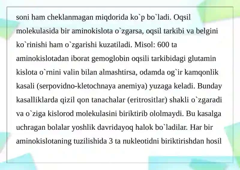 Oqsillar biosintezi ingibitorlari 3