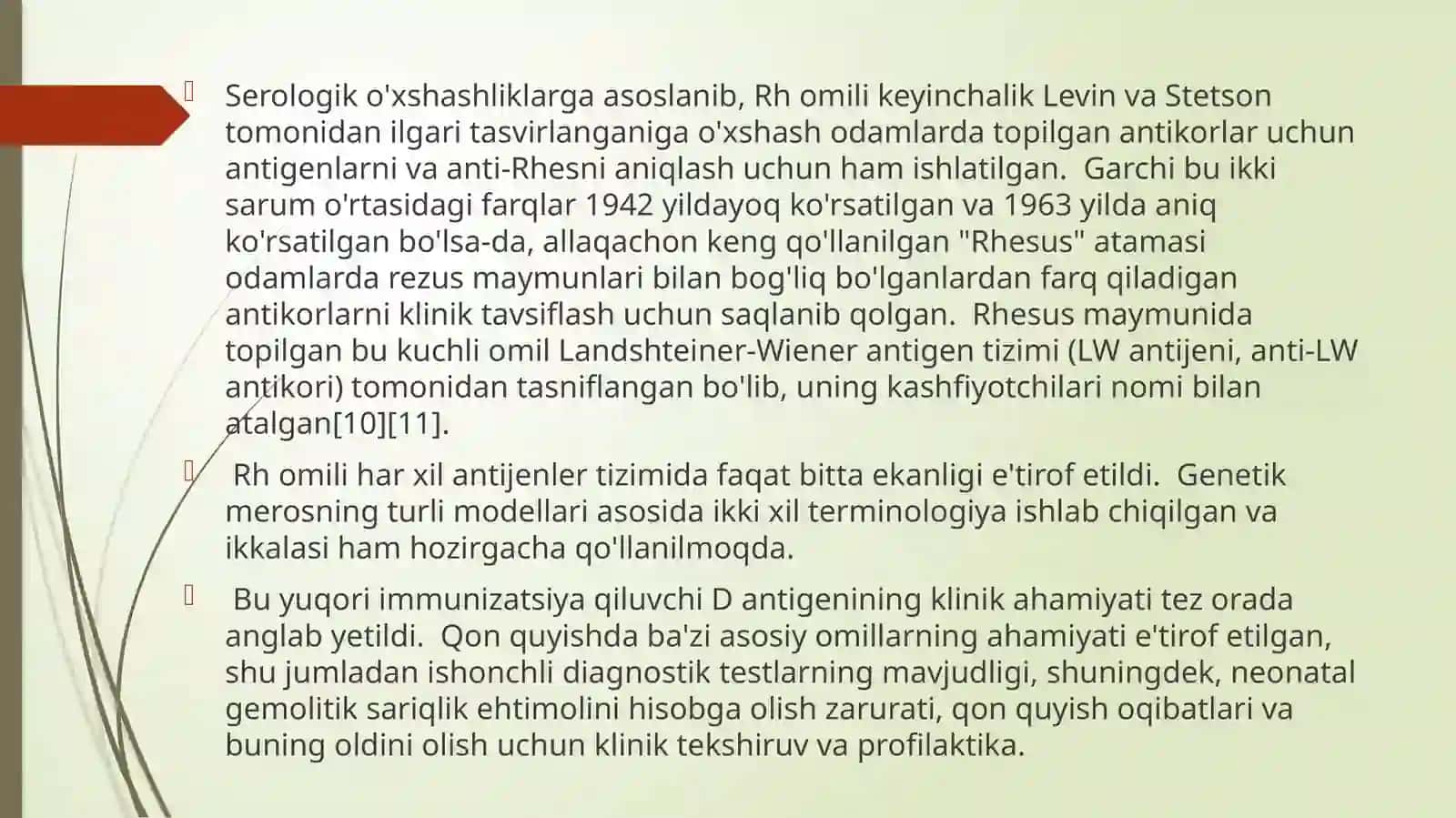 Rezus faktor va uning tarixi 3