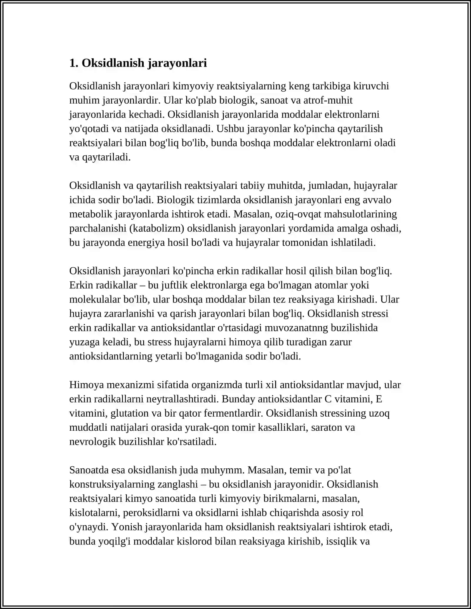 OKSIDLARNING OLINISHI VA KIMYOVIY XOSSALARI 3