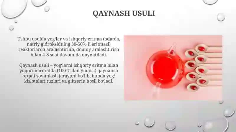 Yog'larni sovunlash usullari 3