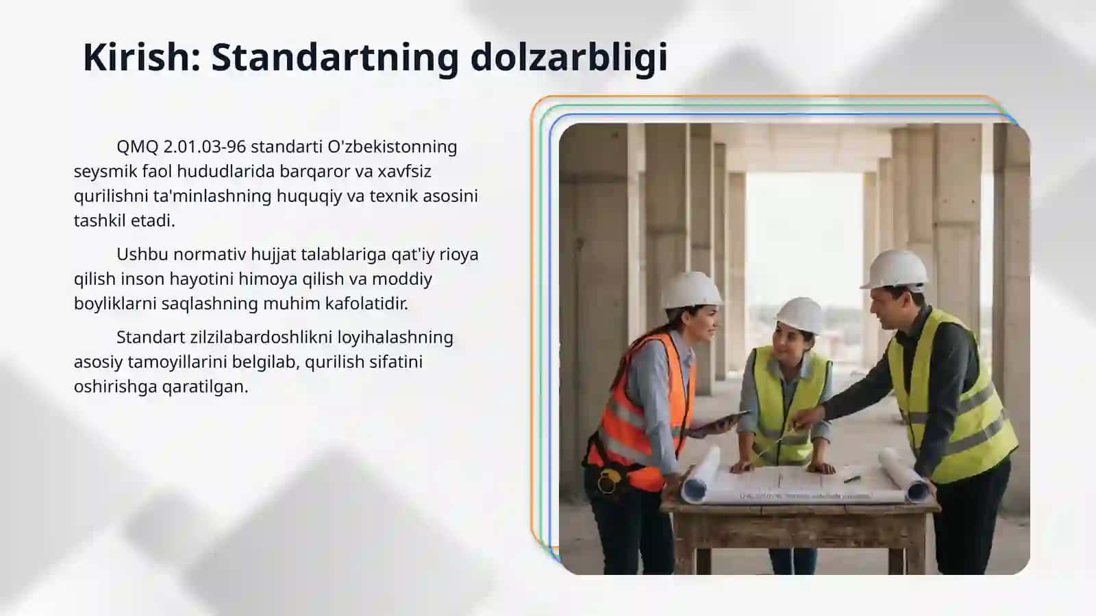 QMQ 2.01.03-96 "Seysmik hududlarda loyihalash" 3