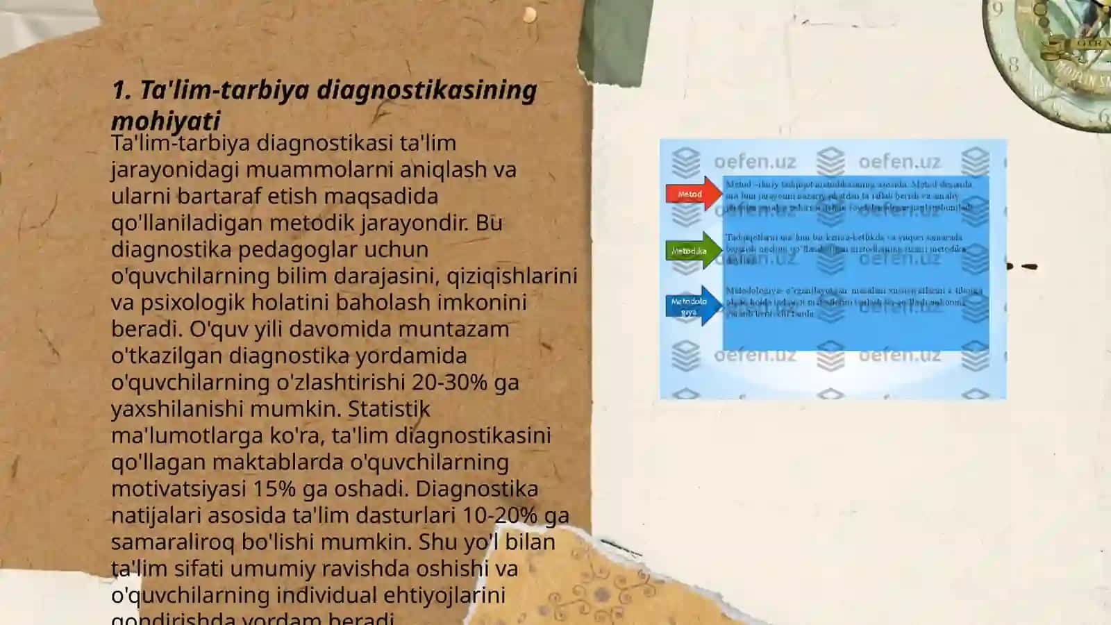 Ta'lim-tarbiya diagnostikasining ilmiy tadqiqot metodlari mazmuni 3