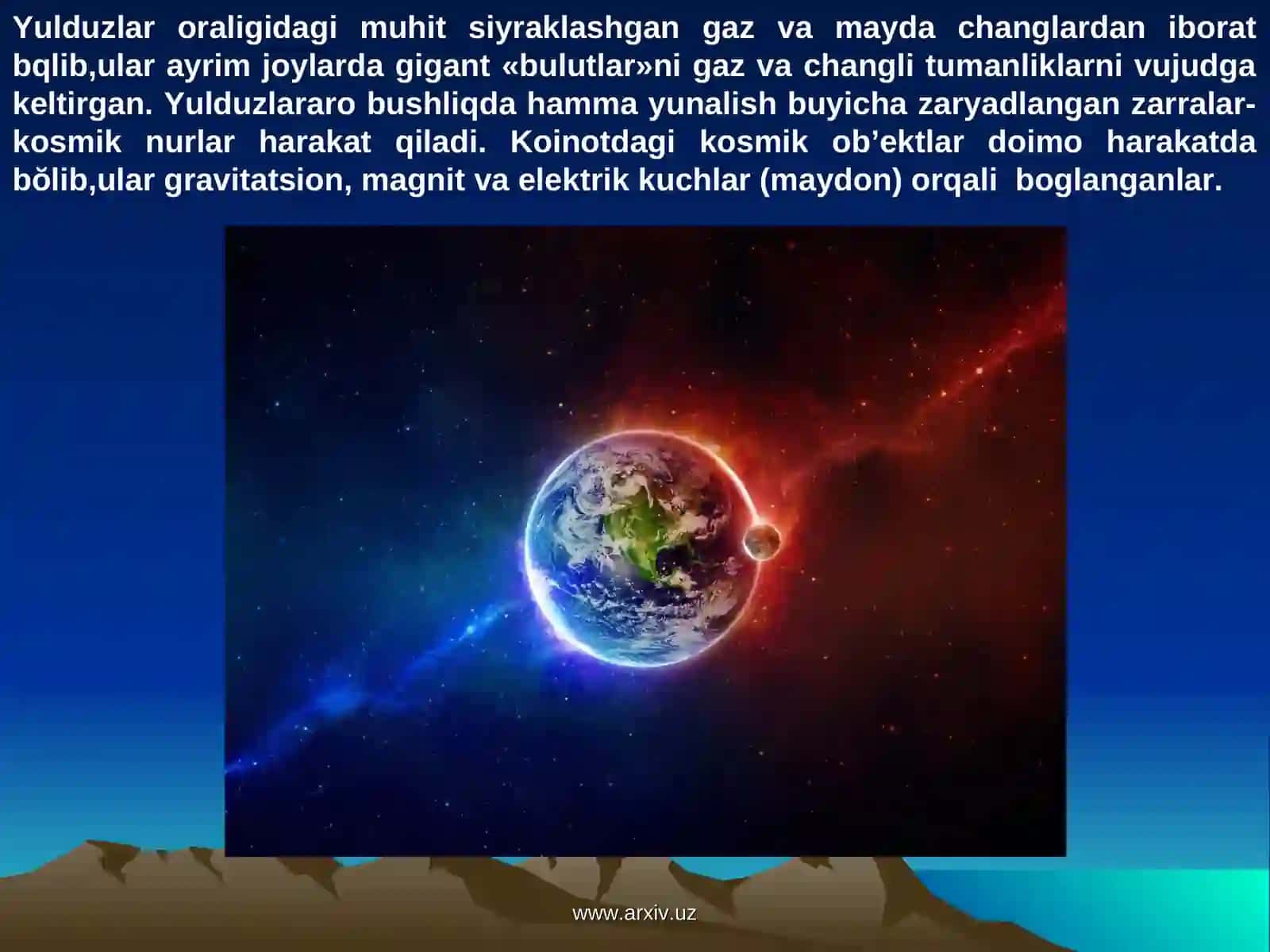 Koinot va yer tuzilishi 3