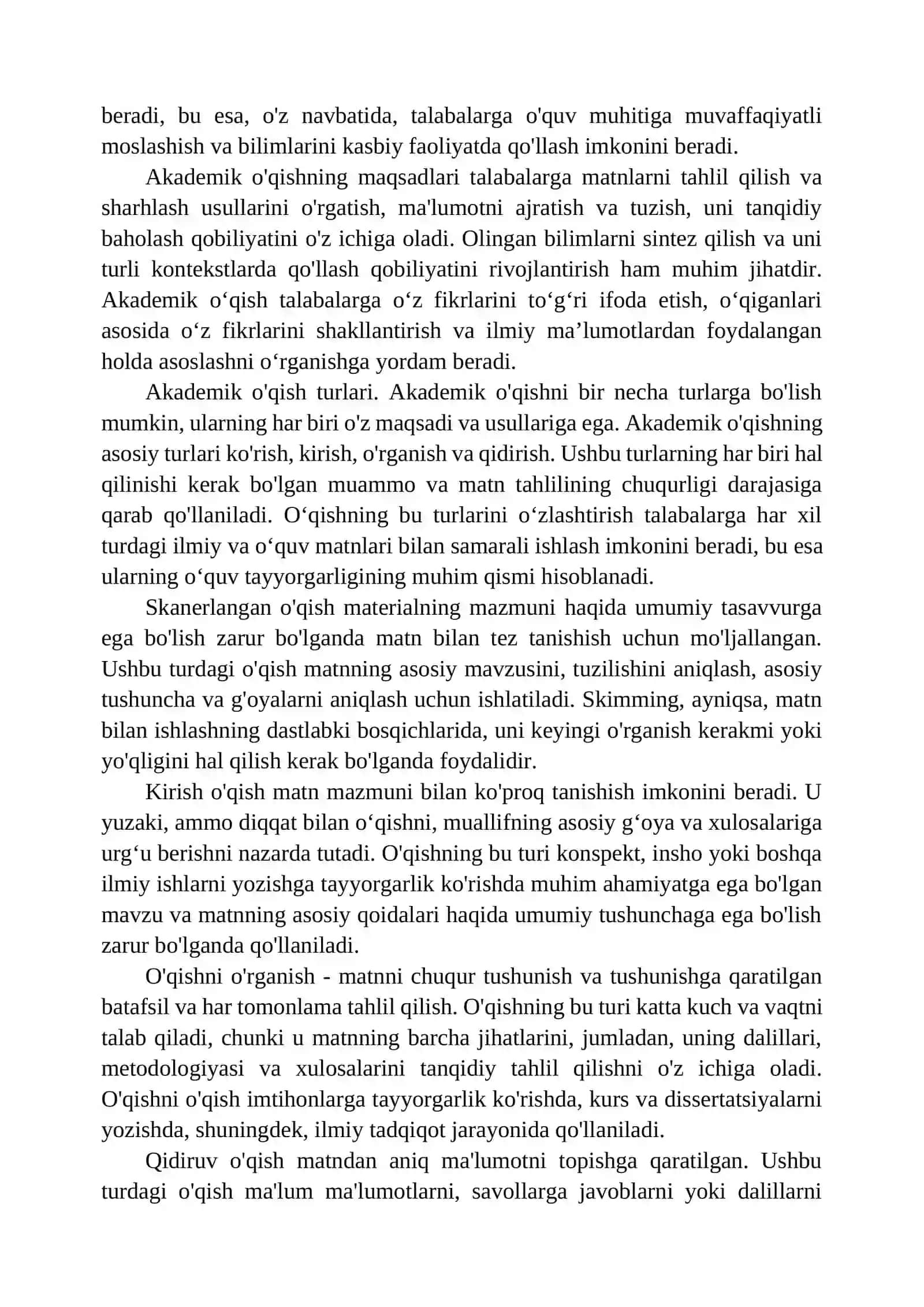 Akademik o‘qish asoslari 3