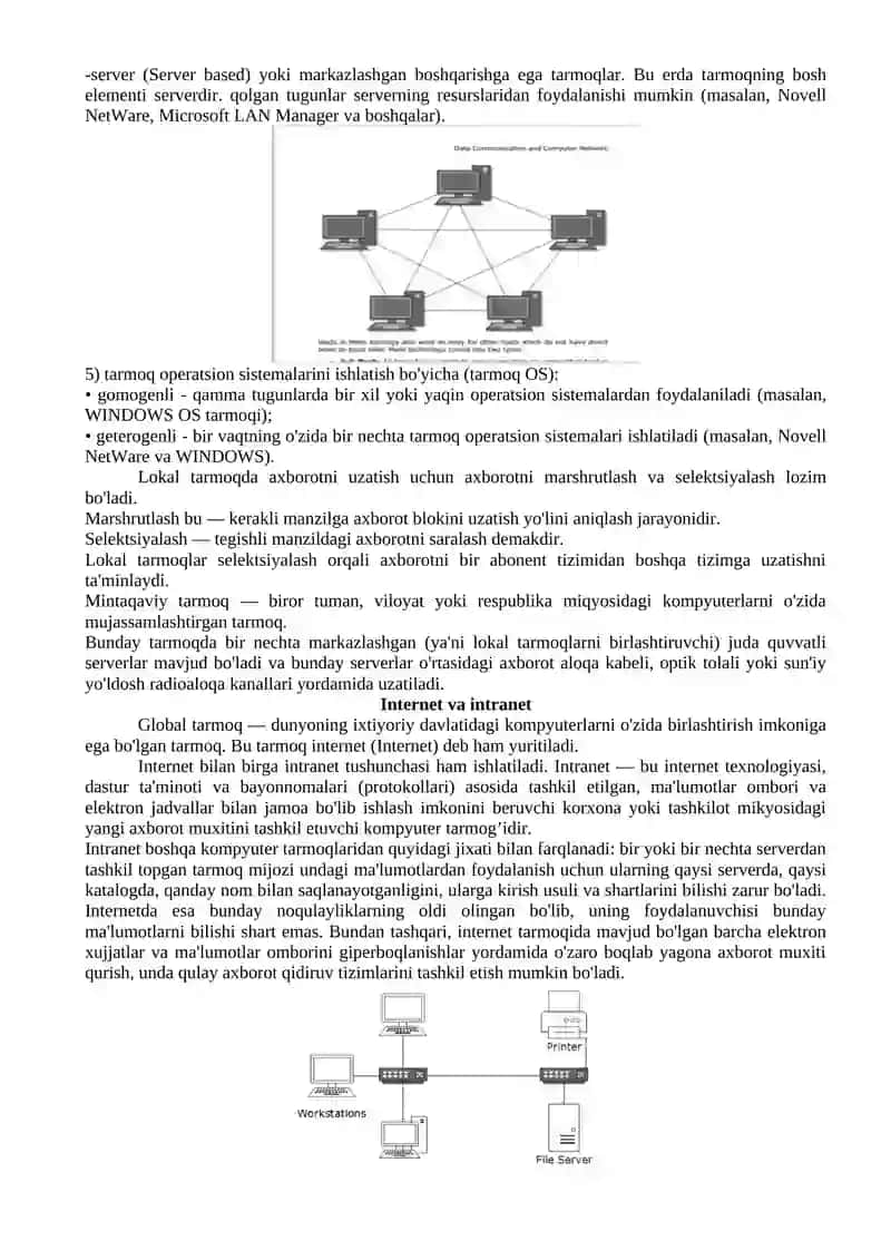 7-mavzu. Kompyuter tarmoqlari va ularning turlari 3