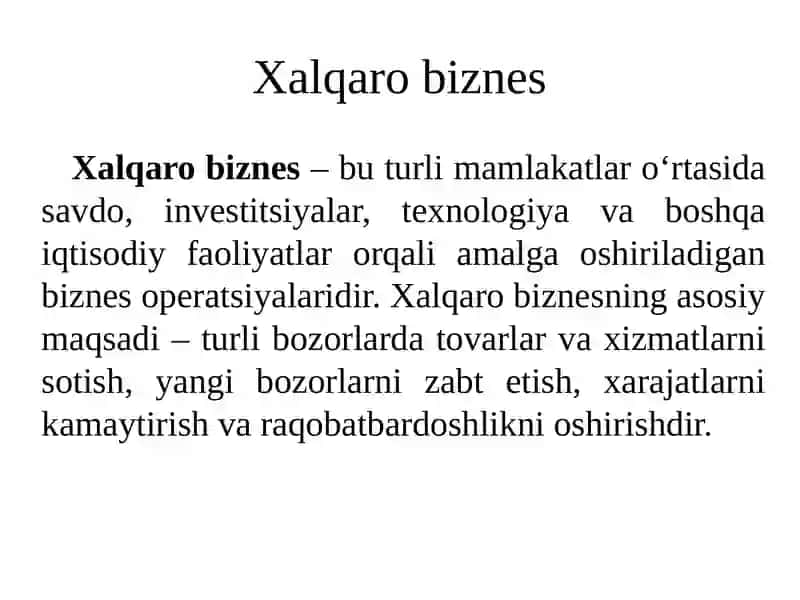 Xalqaro biznes 3