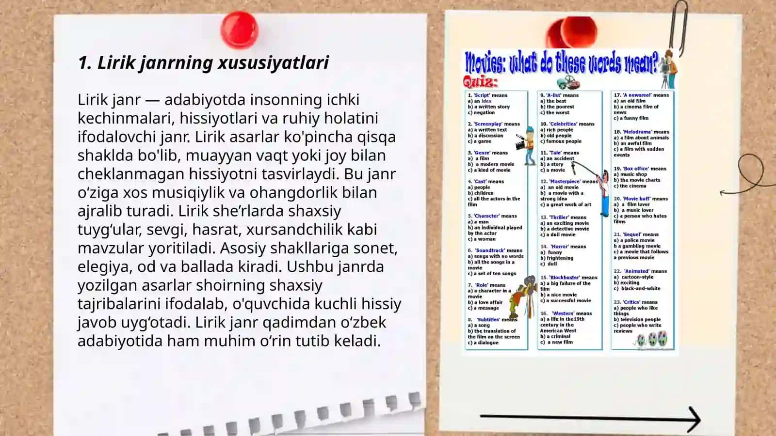 Lirik va dramatik tur janrlari 3