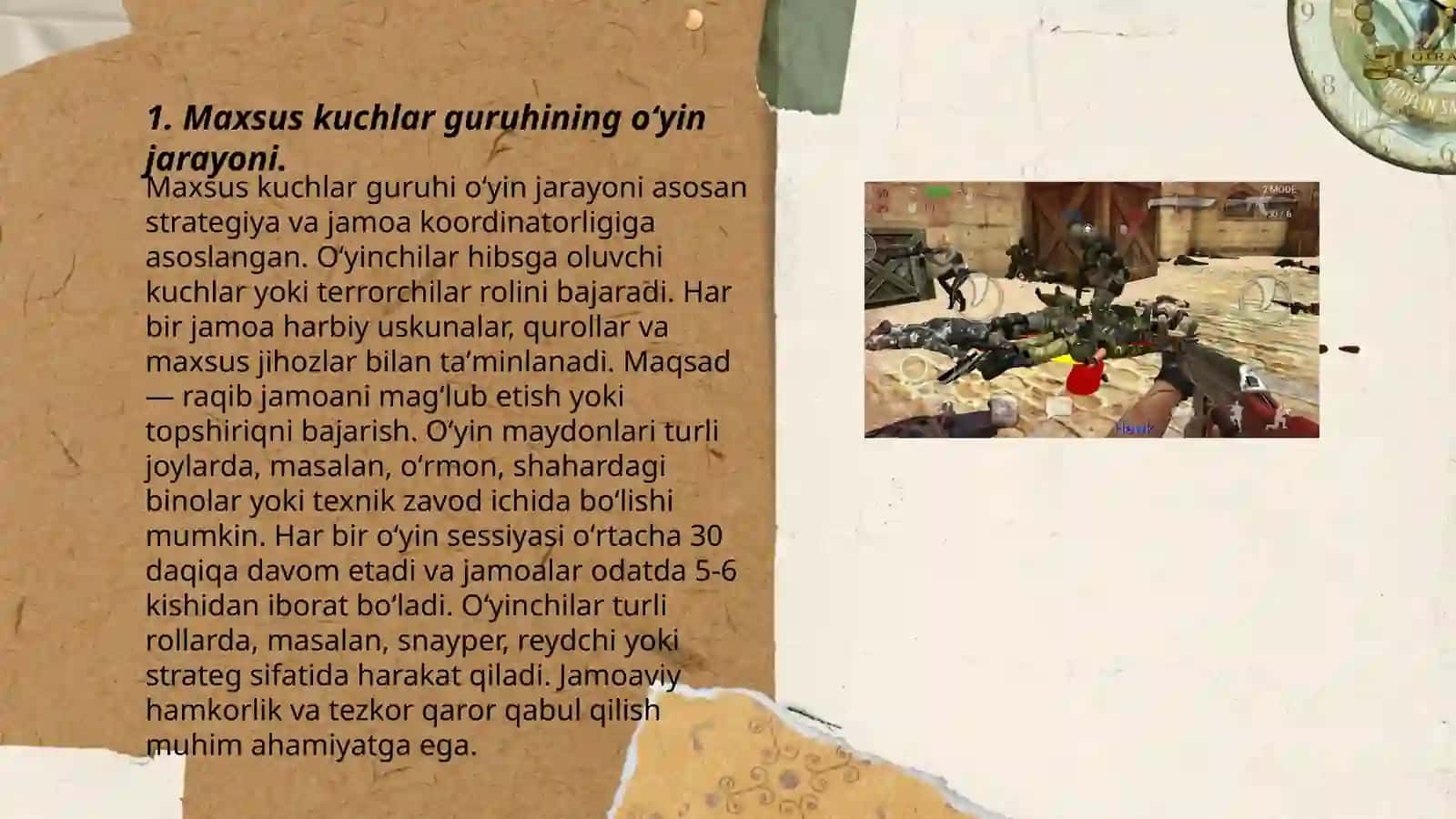 Maxsus kuchlar guruhining oʻyin jarayoni 3
