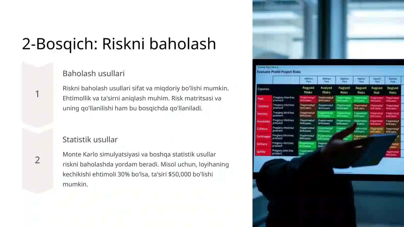 Riskni boshqarish va analiz qilish: Kirish 3
