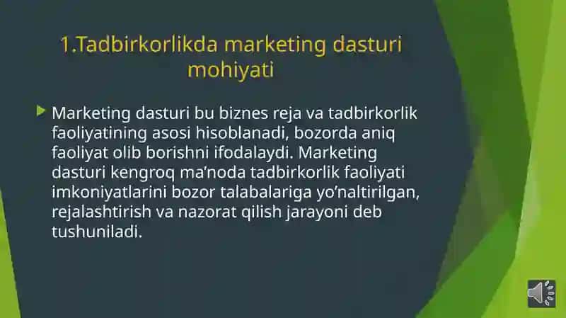 Marketing dasturi 3