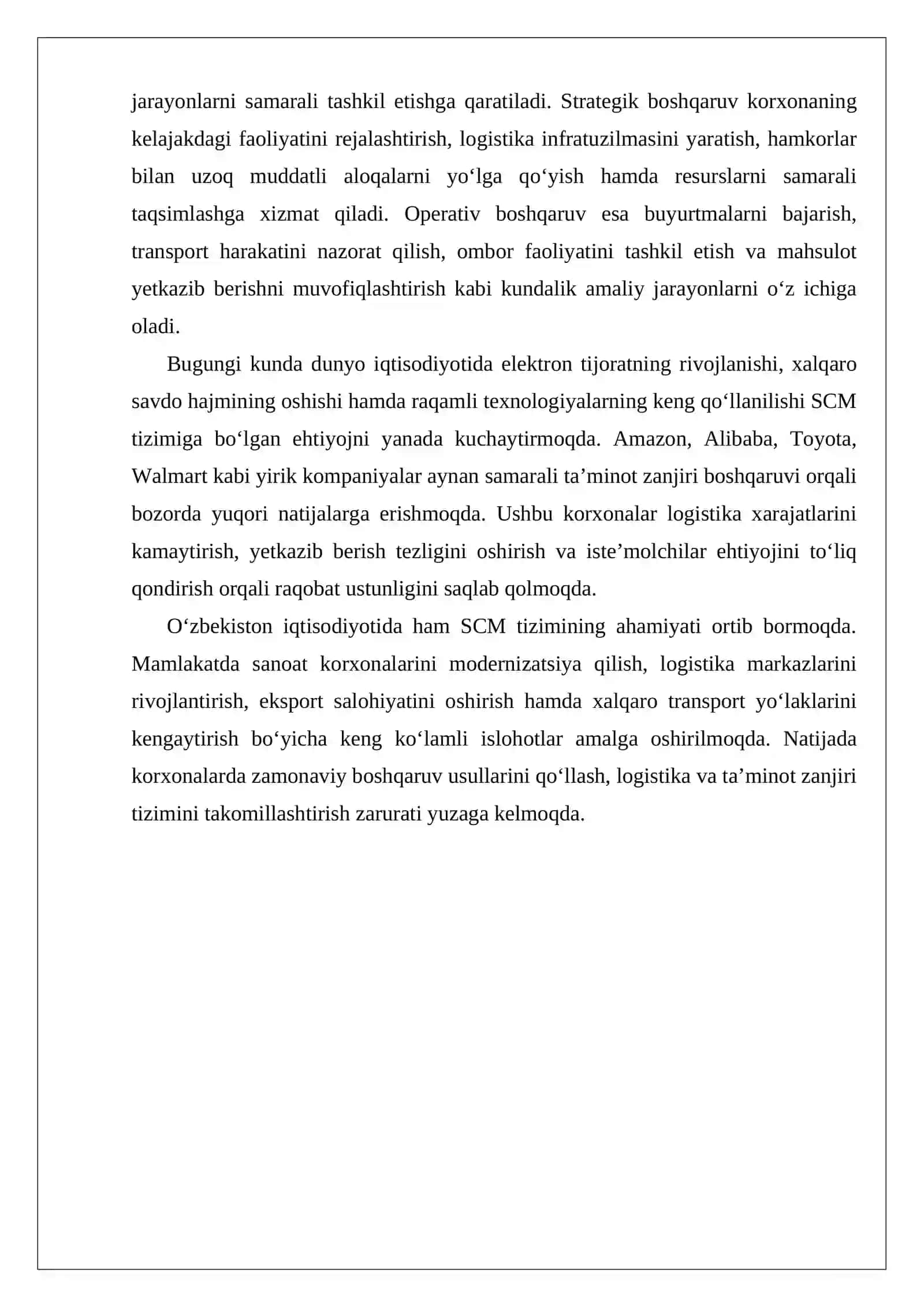SCMda strategik va operativ boshqaruvning farqlari 3