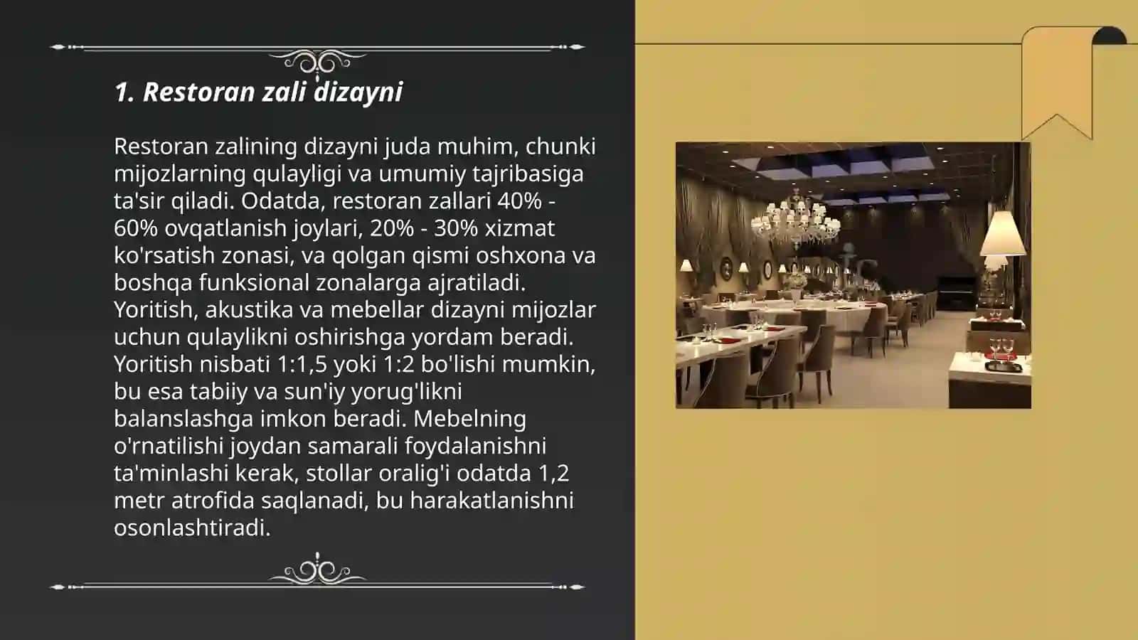 Restoran zalini tayorlash 3