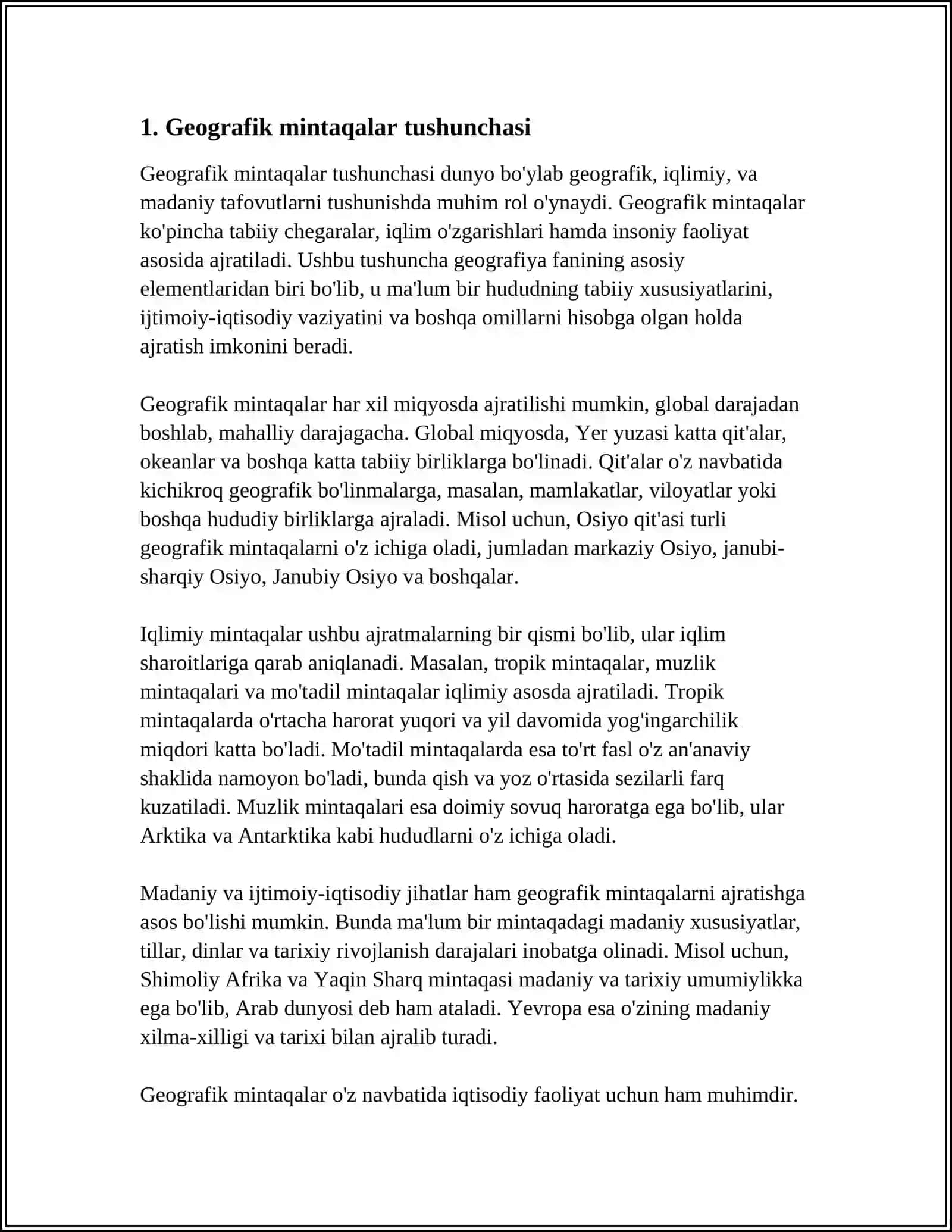 GEOGRAFIK MINTAQALAR VA ZONALAR 3