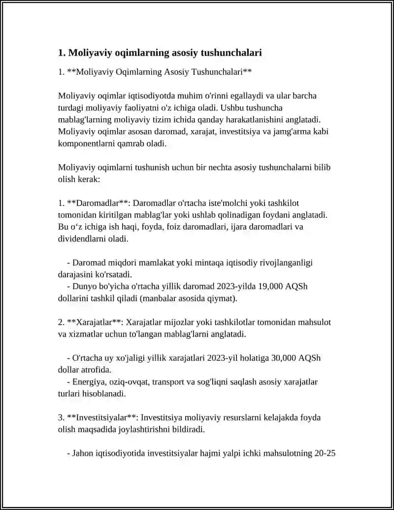 Moliyaviy Oqimlarning Asosiy Tushunchalari 3