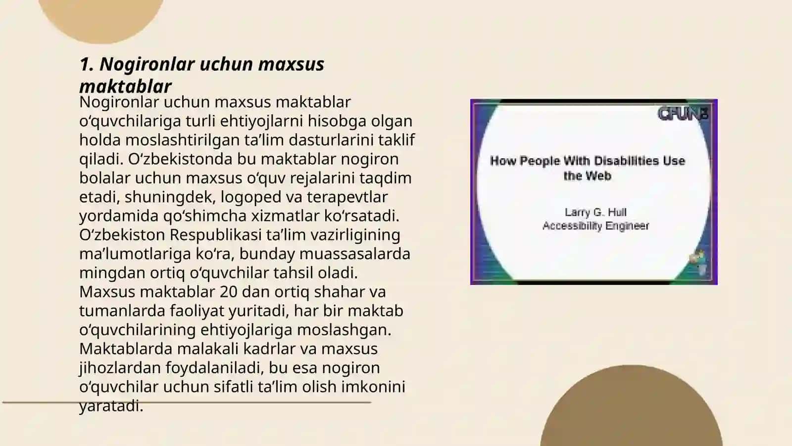 Nogironlar uchun maxsus maktablar 3