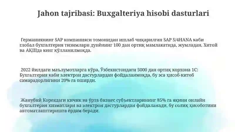 Elektron Buxgalteriya Dasturlarining Afzalliklari va Kamchiliklari 3