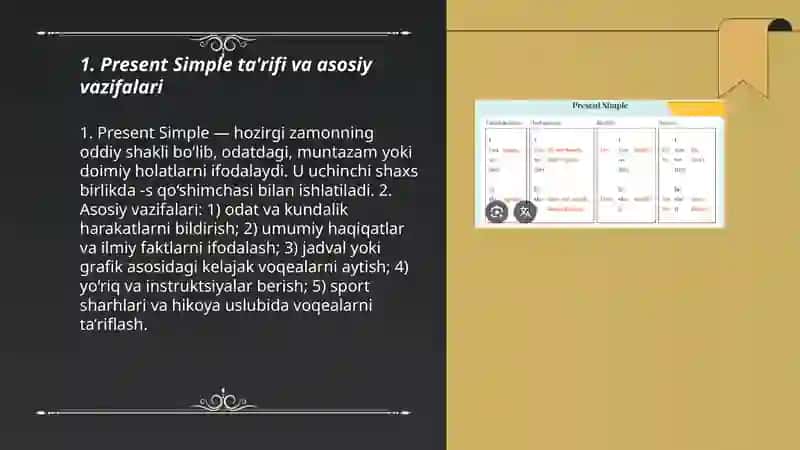 Present simple 3