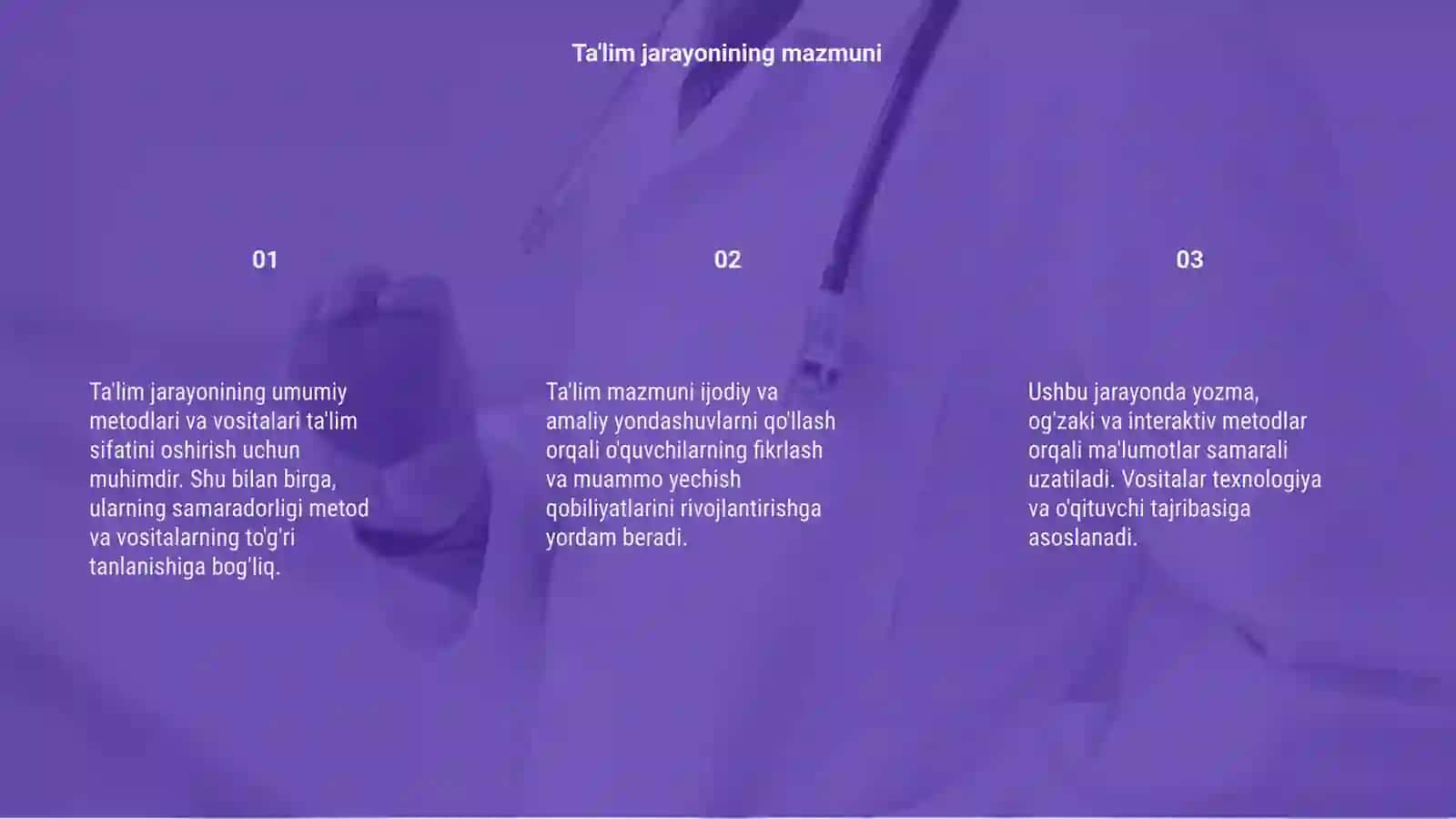 Ta'lim jarayonining umumiy metodlari va vositalari 3