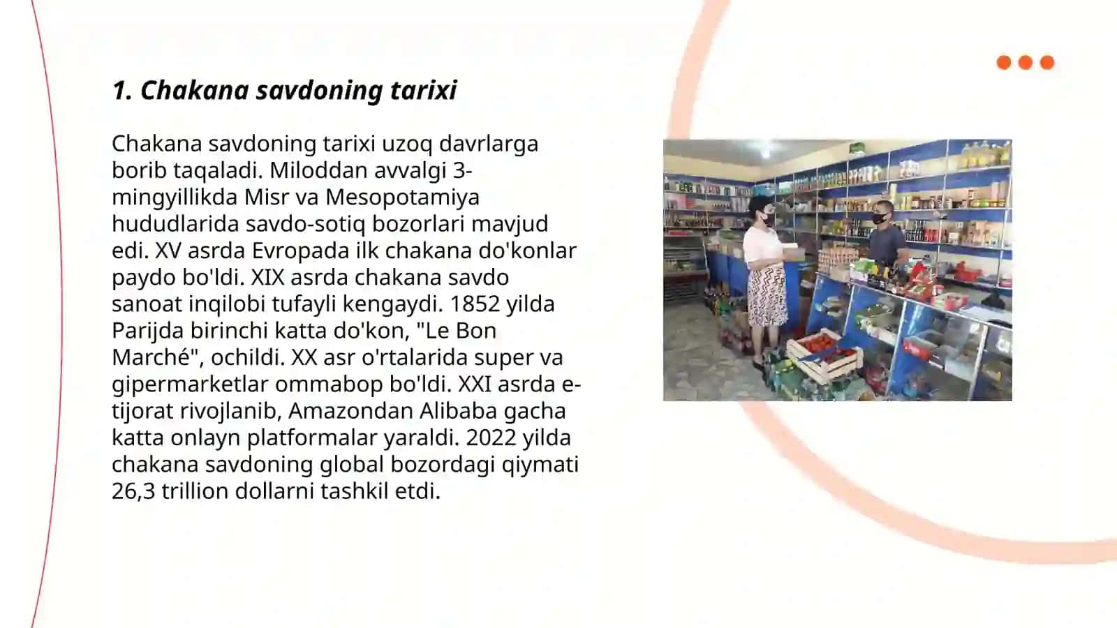 Chakana savdo mohiyati va ahamiyati 3
