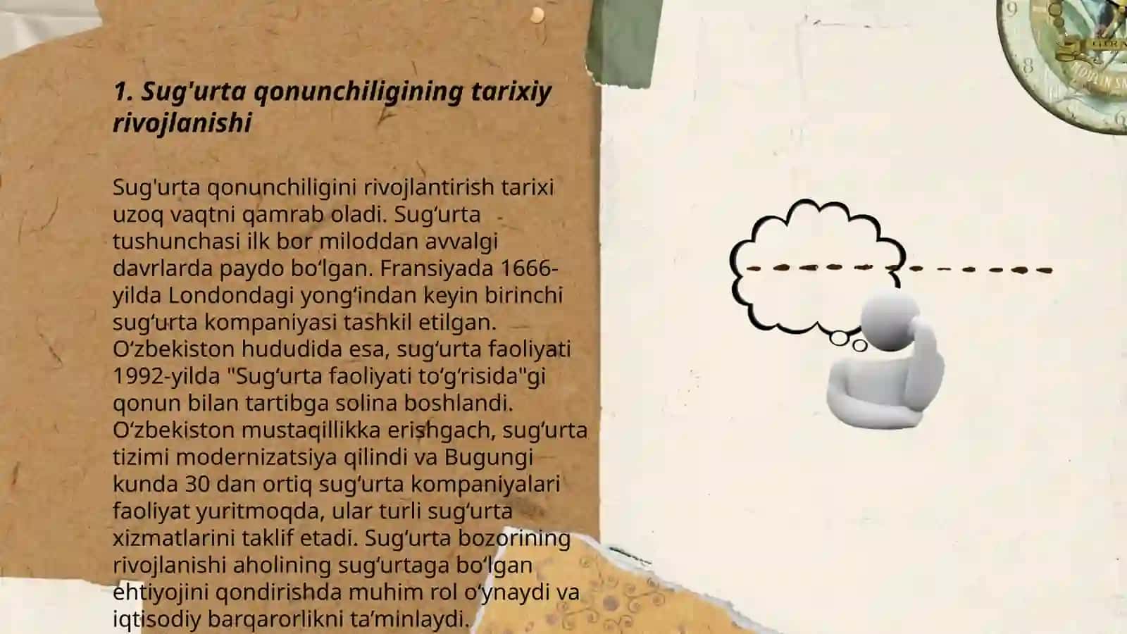 O'zbekistonda sug'urta qonunchiligining shakllanishi va takomillashuvi 3