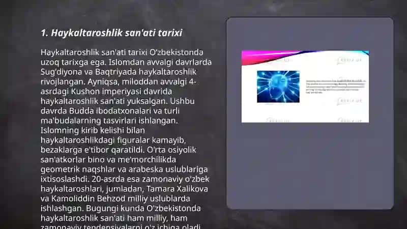 Haykaltaroshlik va uning xususiyatlari 3