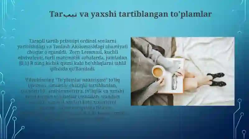 Vilenkinning to'plamlar nazariyasi 3
