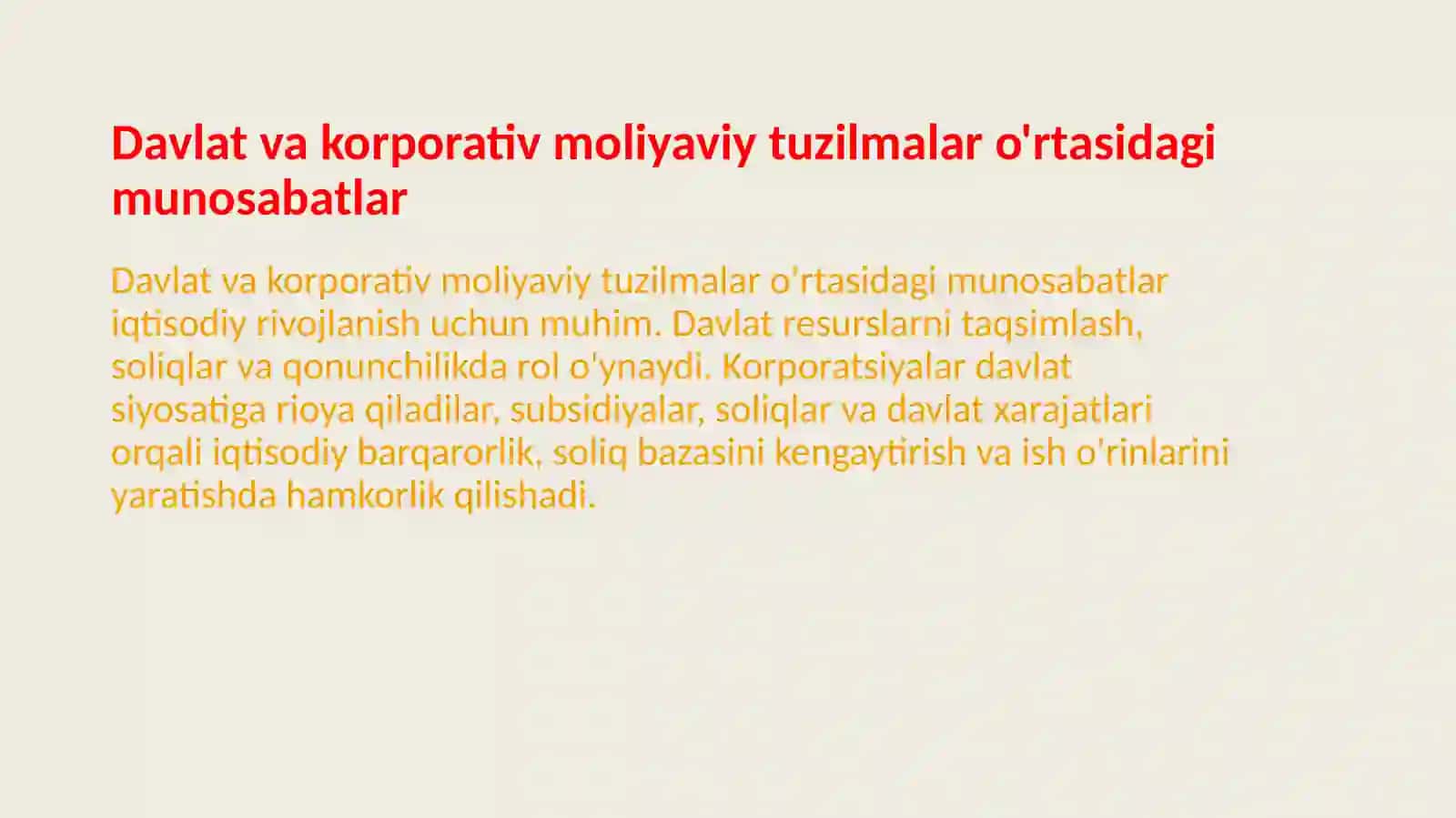 Korporativ moliyaviy tuzilmalarning davlat bilan munosabatlari 3