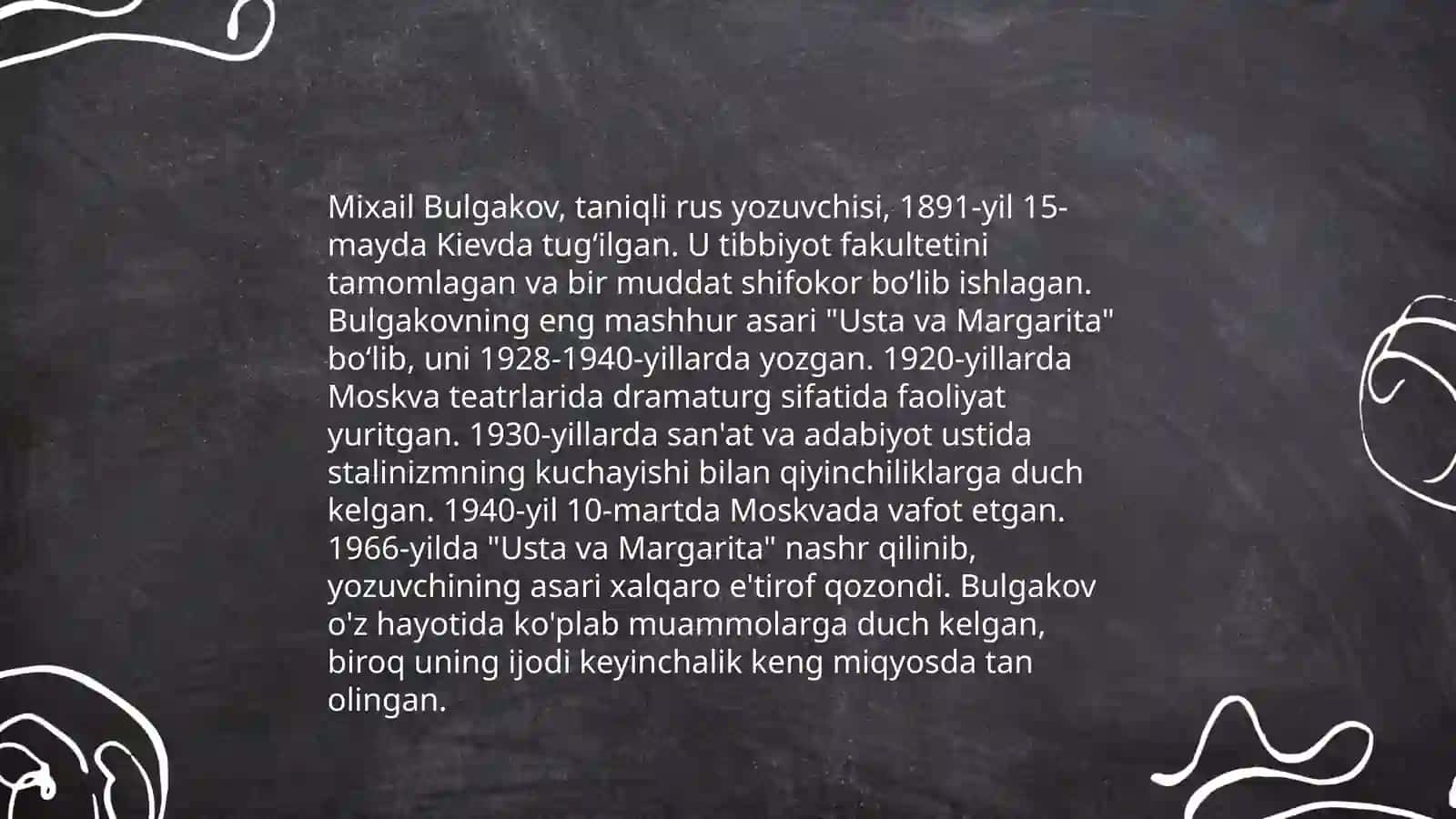 Mixail Bulgakovning hayoti va ijodi "Ityurak" asari 3
