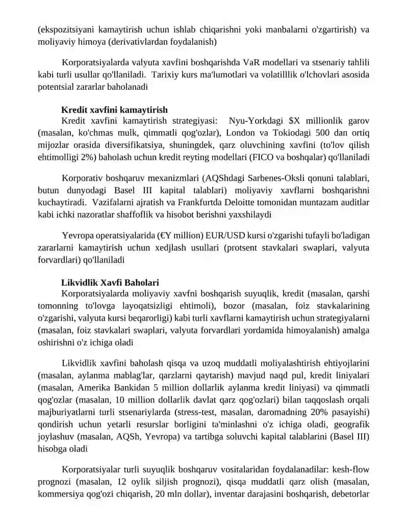 KORXONALARDA MOLIYAVIY RISKLARNI BOSHQARISH 3
