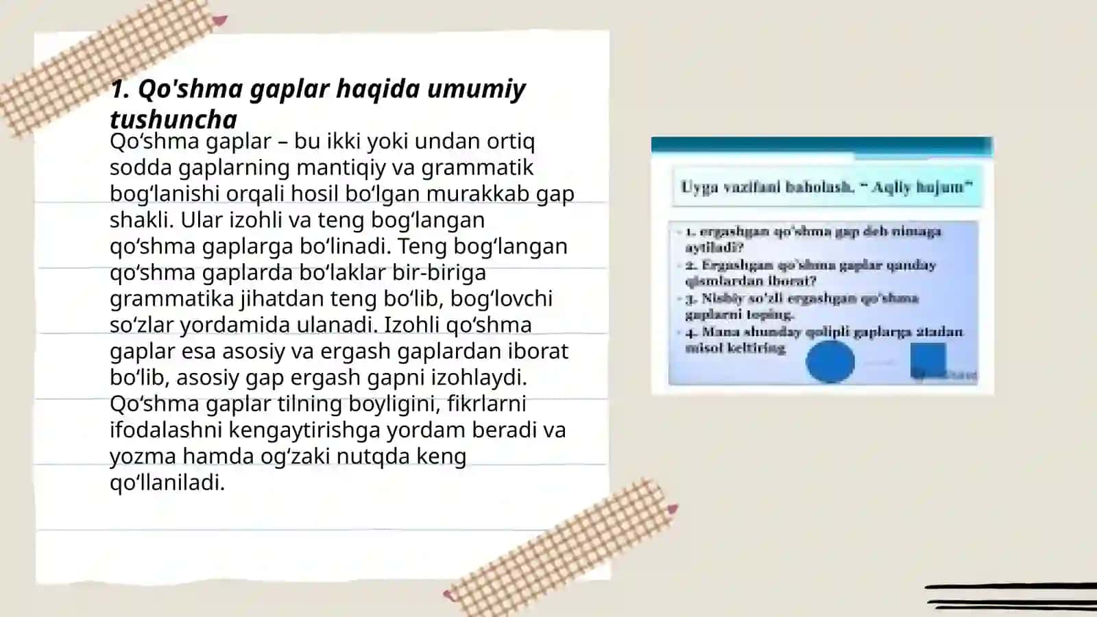 Ergashtiruvchi bog'lovchilar yordamida bogʻlangan qo'shma gaplar 3