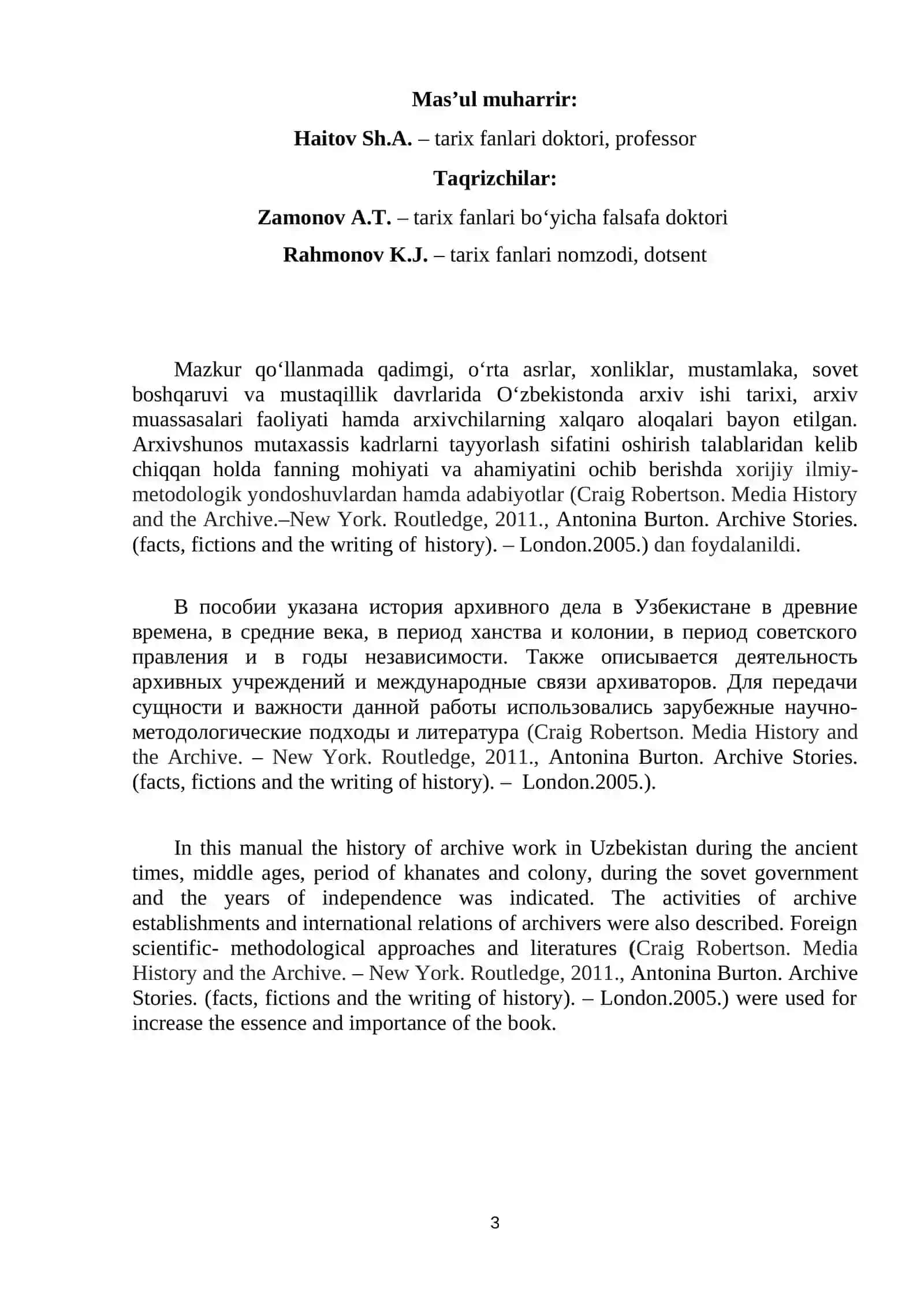 O'ZBEKISTONDA ARXIV ISHI TARIXI 3