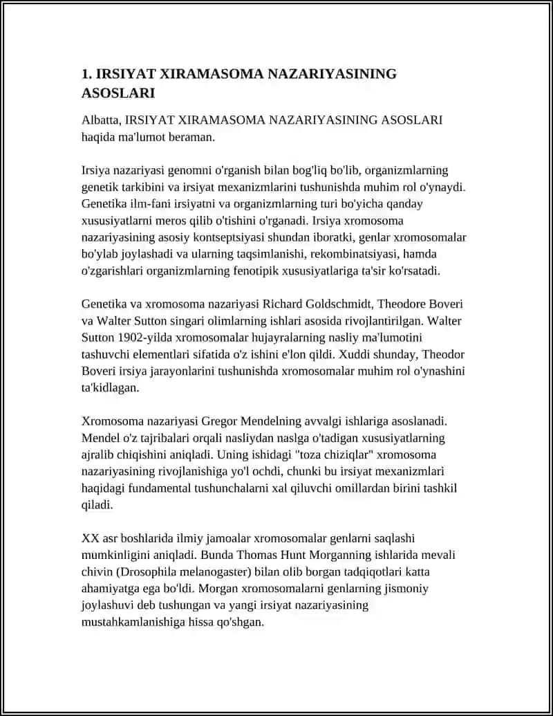 IRSIYAT XIRAMASOMA NAZARYASI 3