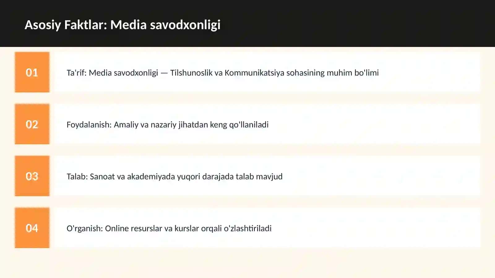 Media savodxonligi 3