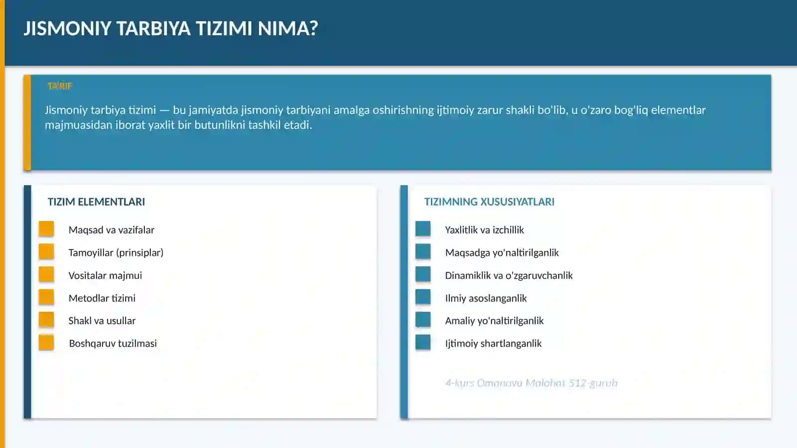 Jismoniy Tarbiya Tizimi 3