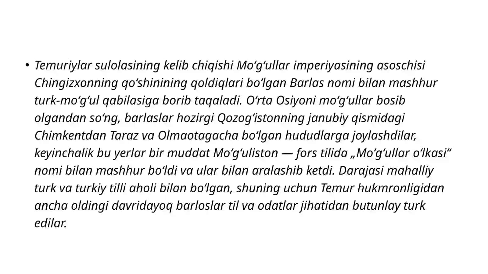 Temur tuzuklari fanidan mustaqil ish 3