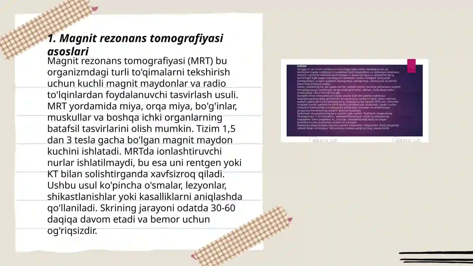 Magnit rezonans tomografiyasi asoslari 3