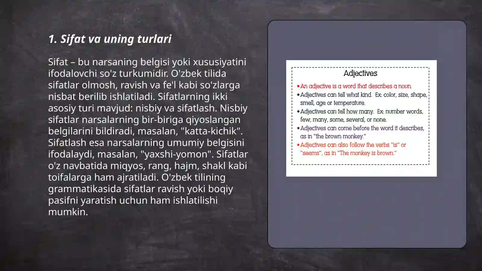 Sifat va uning turlari 3